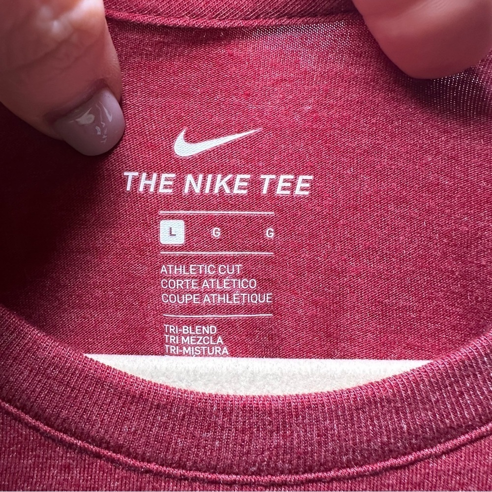 Nike Alabama Crimson and White Logo Short Sleeve T-shirt size Large - Picture 3 of 8